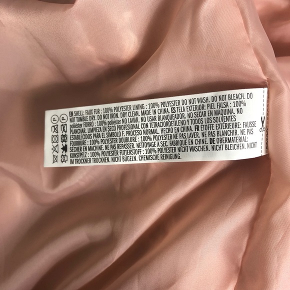 Forever 21 Plus Faux Fur Blush Teddy Bear Jacket - Picture 7 of 7